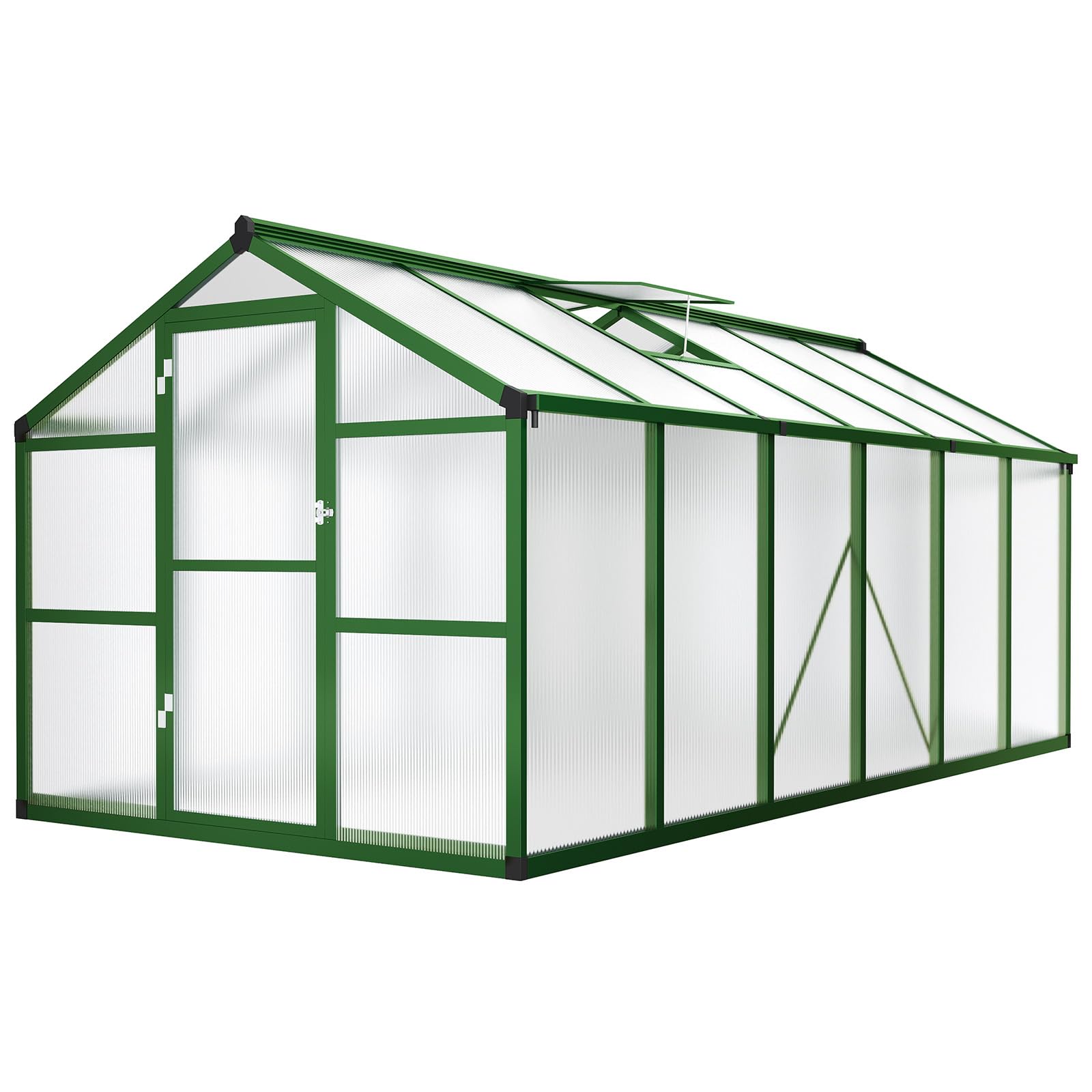 Garvee 8x12 Ft Aluminum Greenhouse with Polycarbonate Panels for