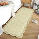Garvee 2x6 Washable Runner Rug Modern Plain Non-Slip Stain Resistant Low Pile Non-Shedding Beige/Brown Kitchen Hallway Laundry - Beige