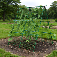 Garvee Cucumber Trellis for Garden & Raised Bed, 47"x47" Outdoor Plant Trellis for Climbing Plants, Metal Support Trellis with Net for Vines Flowers
