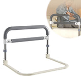 Garvee Bed Rails for Elderly Adults, Bed Assist Rail Medical Bed Support Bar Adjustable Heights, Safety Assisting Rails with Non-Slip Handle Bar for Seniors & Surgery Patients, Grey - Grey