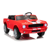 Garvee Ride - P Series: 2 Seater Ride On Electric Car 24V 7AH with Remote Control, 2 Speeds, Safety Belt, LED Lights, Music, Licensed Shelby GT350, Red, for Kids 3+ - Red