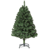 Garvee 4.5ft Artificial Christmas Tree, Realistic Premium Spruce Hinged Christmas Tree, Holiday Christmas Tree with Metal Hinges and Collapsible Base for Home Parties and Office Decorations (No Lights) - Without Lights