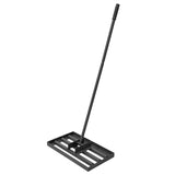 Garvee steel lawn leveling rake with adjustable handle 17"x10" Durable metal construction for precise soil & grass leveling. Ideal for yards