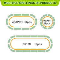 Garvee Oval Raised Garden Bed 4.5x2x1.5ft Galvanized Steel Double-Layer Corrosion Resistant Tool-Free Assembly with Rubber Edge for Outdoor Garden