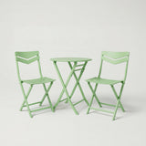 Garvee Outdoor Folding Bistro Set, Compact Patio Furniture Set for Balcony, Garden, and Deck,Green - Green