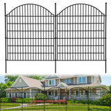 Garvee Decorative Garden Fence 10 Panels Rustproof Metal Wire Curved No Dig Temporary Dog Barrier Yard Patio