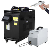 Garvee 1500W Laser Welding Machine, 0.874mW Auto Wire Feeder, Handheld Metal Welder Class 2 with Built-in Chiller, 3-in-1 Welding Cutting Cleaning, 12h Operation, Black