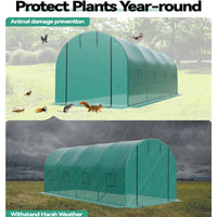 Garvee 15'x6.5'x6.5' Walk-In Greenhouse Plant Green House Kit with Roll-Up Doors