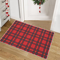 Garvee Christmas Door Mat 2x3 Washable Plaid Area Rug Xmas Doormat Non Slip Kitchen Rugs Bath Mat Low Pile Entryway Rug Home Decor Soft Stain Resistant Carpet for Laundry Entance Plaid|Red 2'x3'