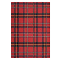 Garvee 8x10 Christmas Area Rug Xmas Buffalo Plaid Machine Washable Carpet Rug Holiday Decorative Gingham Check Floor Cover Non Slip Stain Resistant Accent Rug for Living Room Bedroom Decor, Red
