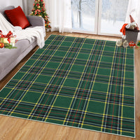 Garvee Christmas Area Rug 5x7 Feet Xmas Buffalo Plaid Machine Washable Carpet Rug Holiday Decorative Gingham Check Floor Cover Non Slip Stain Resistant Accent Rug for Living Room Decor, Green