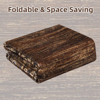 Garvee Bordered Red-Brown 6x9 Machine Washable Rug, Geometric Faux Wool Non-Slip Stain Proof for High Traffic Living Room Bedroom