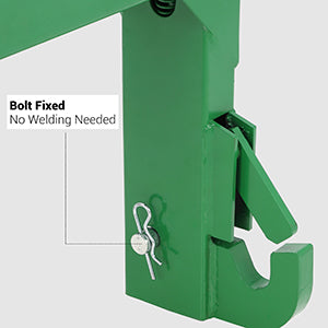 Garvee Upgraded 3-Point Quick Hitch Adapter, Fits Category 1 & 2 Tractors, 3000 lbs Capacity, 2" Receiver, 28" Lower Arm Width, 15-18" Adjustment