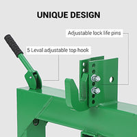 Garvee Upgraded 3-Point Quick Hitch Adapter, Fits Category 1 & 2 Tractors, 3000 lbs Capacity, 2" Receiver, 28" Lower Arm Width, 15-18" Adjustment