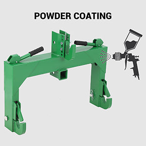 Garvee Upgraded 3-Point Quick Hitch Adapter, Fits Category 1 & 2 Tractors, 3000 lbs Capacity, 2" Receiver, 28" Lower Arm Width, 15-18" Adjustment