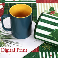 Garvee Christmas Door Mat 2x3 Mat Xmas Bath Mat Non-Slip Kithcen Rug Washable Entryway Rug Small Rug with Deer Santa Claus Carpet Winter Doormats for Laundry Bedside 2'x3' Plaid Patchwork