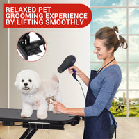 Garvee 47" Heavy Duty Electric Lift Grooming Table for Large Dogs/Cats, Black