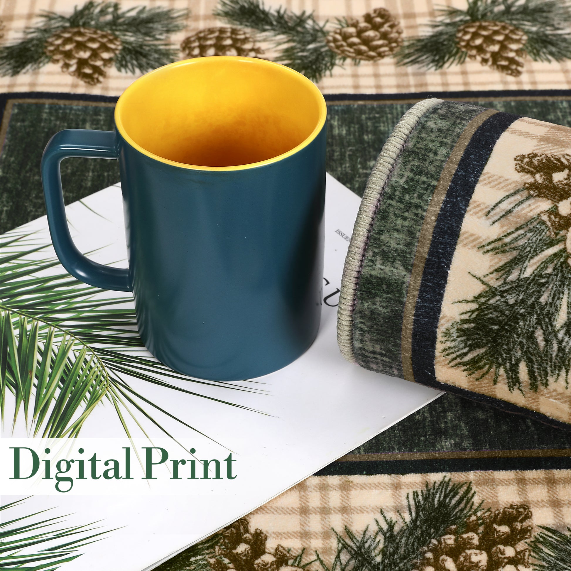 Garvee Christmas Area Rug 6x9 Rug Washable Living Room Rug Green Plaid Rug Xmas Decor Grid Non Slip Soft Accent Rug for Bedroom Low Pile Stain Resistant Carpet for Nursery Office Plaid|Green 6'x9'