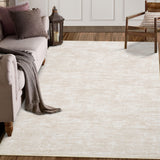 Garvee Washable Area Rug Lightweight Modern Abstract Rug with Non Slip Backing Foldable Low Pile Ultra Soft Floor Cover for Living Room Bedroom Dining Room Entryway - Beige