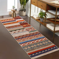 Garvee Boho Design Non Slip Area Rug for Living Room Bedroom, Stain Resistant Carpet for Dining Room and Entryway