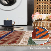 Garvee Boho Design Non Slip Area Rug for Living Room Bedroom, Stain Resistant Carpet for Dining Room and Entryway