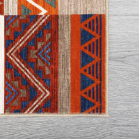 Garvee Boho Design Non Slip Area Rug for Living Room Bedroom, Stain Resistant Carpet for Dining Room and Entryway