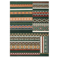 Garvee 4x6 Washable Rugs Chrismas Rug for Living Room Southwestern Tribal Geometric Area Rug for Bedroom Patchwork Office Carpet Low Pile Neutral Soft Nursery Rug Non Slip