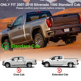 Garvee 6" Wide Running Boards Stainless Steel Side Steps Nerf Bars for 2007-2018 Silverado 1500 Standard Cab, Durable, Stylish, Easy Install