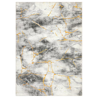 Garvee Area Rug 8x10 Large Living Room Floor Carpet, Low Pile Modern Ink Splatter Abstract Rug, Non-Slip Machine Washable Arrea Rug for Bedroom, Dining Room, Office