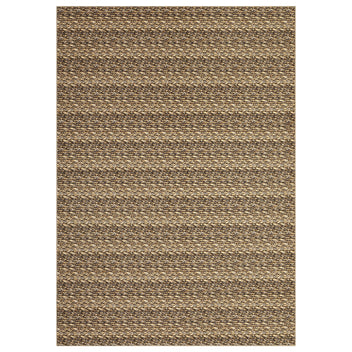 Garvee Modern Brown 10x13 Large Area Rugs, Non-Slip Modern Woven Pattern Living Room Rugs, Washable Soft Low Pile Accent Rugs, Non-Shedding Contemporary Floor Carpet for Office, Bedroom