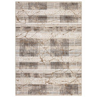 Garvee Boho Light Brown 8x10 Large Living Room Rugs Washable, Geometric Marble Boho Area Rugs for Bedroom Ultra Thin Non-Slip Indoor Rugs Floor Carpet for Dining Room