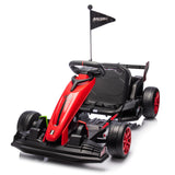 Garvee Ride - G Series: 24V Kids Ride On Go Kart Red, Adjustable Legroom, 7.5mph High Speed, 7ah Battery, 200W*2 Motors, Max Load 135lbs, Racing Toy for 6+ - Red