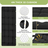 Garvee Zero Gravity Lounge Chair, 33'' Recliner Chair with Removable Cushion, Headrest, Footrest, and Cup Holder, Adjustable Folding Chairs for Outside and Inside, Black