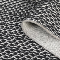 Garvee Washable Area Rugs 10x13 Large Modern Printed Accent Carpet with Non-Slip Backing, Non-Shedding Contemporary Woven-Style Living Room Rugs for Bedroom, Office, Black