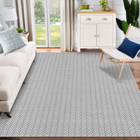 Garvee Machine Washable Area Rugs 5x7 Modern Printed Accent Carpet with Non-Slip Backing, Non-Shedding Contemporary Woven-Style Floor Carpet for Living Room, Bedroom, Office, Gray
