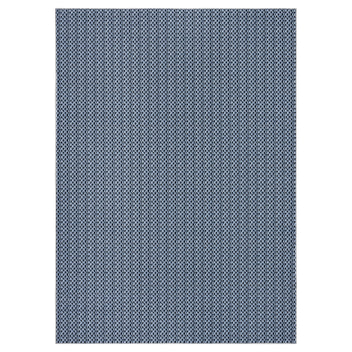 Garvee Washable Area Rugs 10x13 Large Modern Printed Accent Carpet with Non-Slip Backing, Non-Shedding Contemporary Woven-Style Living Room Rugs for Bedroom, Office, Blue