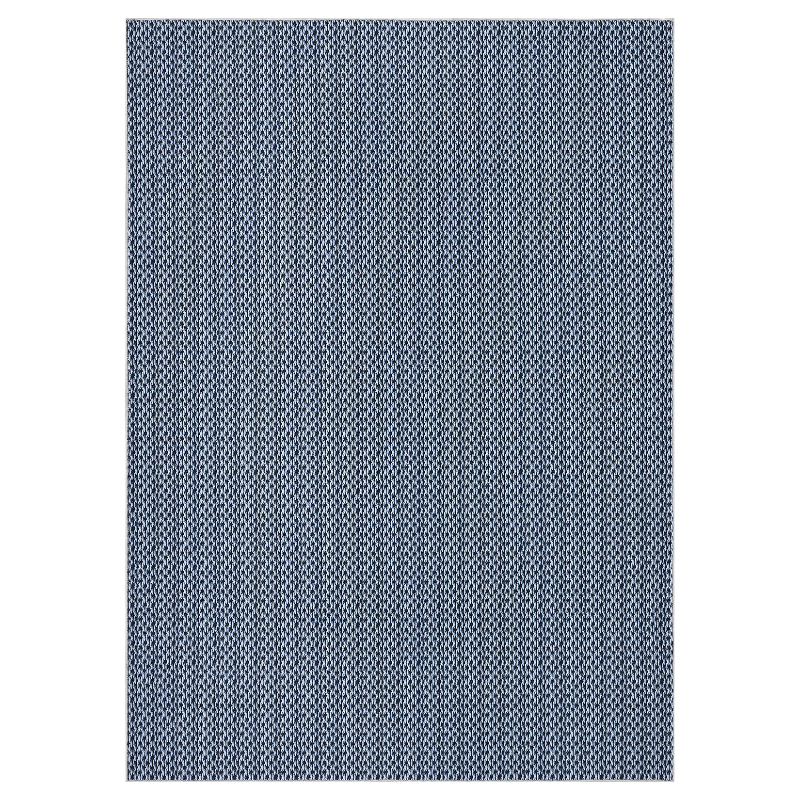 Garvee Washable Area Rugs 10x13 Large Modern Printed Accent Carpet with Non-Slip Backing, Non-Shedding Contemporary Woven-Style Living Room Rugs for Bedroom, Office, Blue