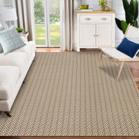 Garvee Washable Area Rugs 10x13 Large Modern Printed Accent Carpet with Non-Slip Backing, Non-Shedding Contemporary Woven-Style Living Room Rugs for Bedroom, Office, Camel