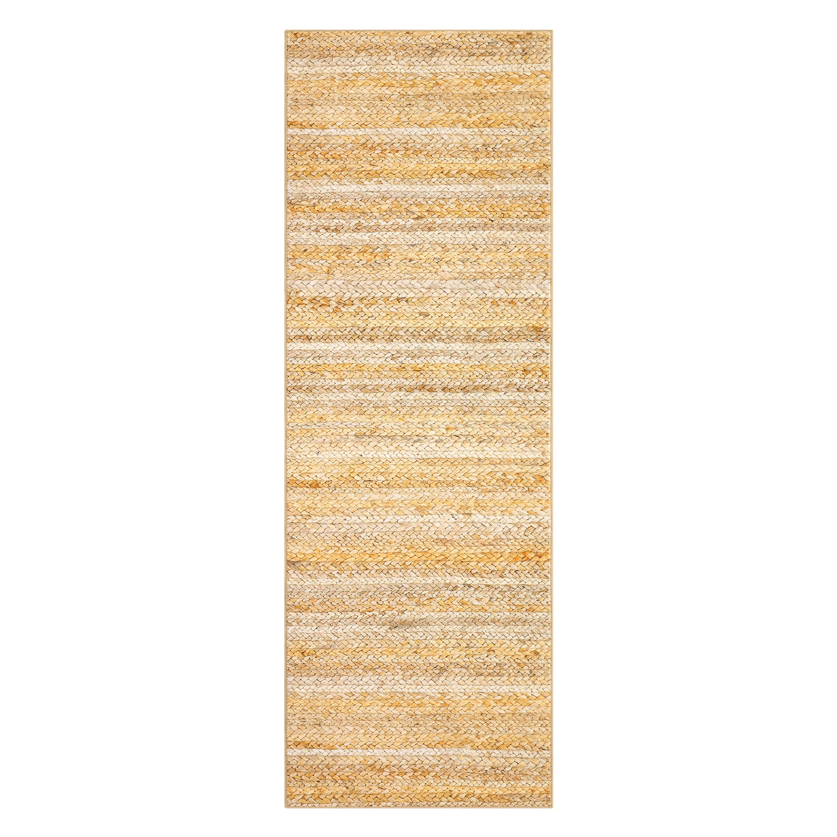 Garvee Modern Natural 2x6 Washable Runner Rug for Hallway Bedroom Modern Rug Gradient Woven Print Rug Non Slip Kitchen Rug Low Pile Non Shedding Indoor Floor Carpet for Entryway Bathroom Laundry Rug