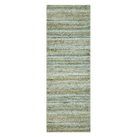 Garvee Modern Green Camel 2x6 Area Rug Washable Runner Rug, Non Slip Kitchen Runner Rug Low Pile Bath Rug Green Rug Non Shedding Hallway Rug Contemporary Accent Rug Braided Print Rug