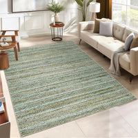 Garvee Modern Green Camel 5x7 Washable Area Rug for Bedroom Living Room Cream Rug Modern Indoor Accent Rug Low Pile Dining Room Rug Non Slip Kitchen Rug Contemporary Woven Printed Rug Foldable Rug