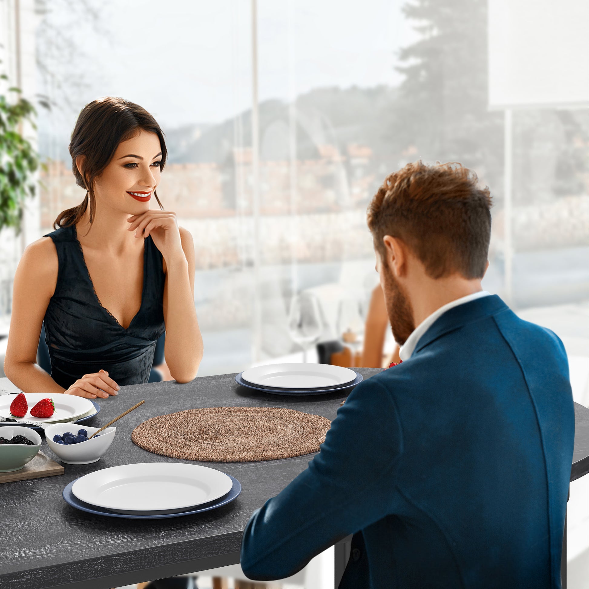 Garvee Bar Table and Chairs Set, Pub Table and Chairs Set for 2, 3 Piece Table Set with Three Tier Storage Shelf for Living Room,Dining Room,Small Apt, Grey