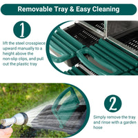 GARVEE 8-Compartment Roll-Away Chicken Nest Box - Green w/Lid Cover for Coop Laying Boxes, Nesting Boxes for Hens