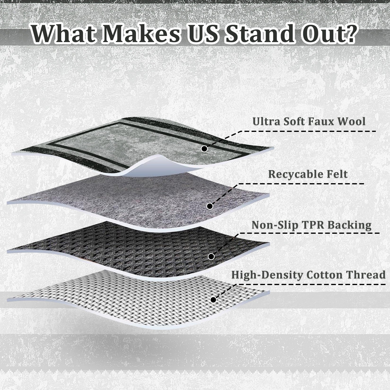 Garvee Bordered Non-Skid Washable Non-Slip Area Runner Rug for Entryway Laundry Room Bedroom