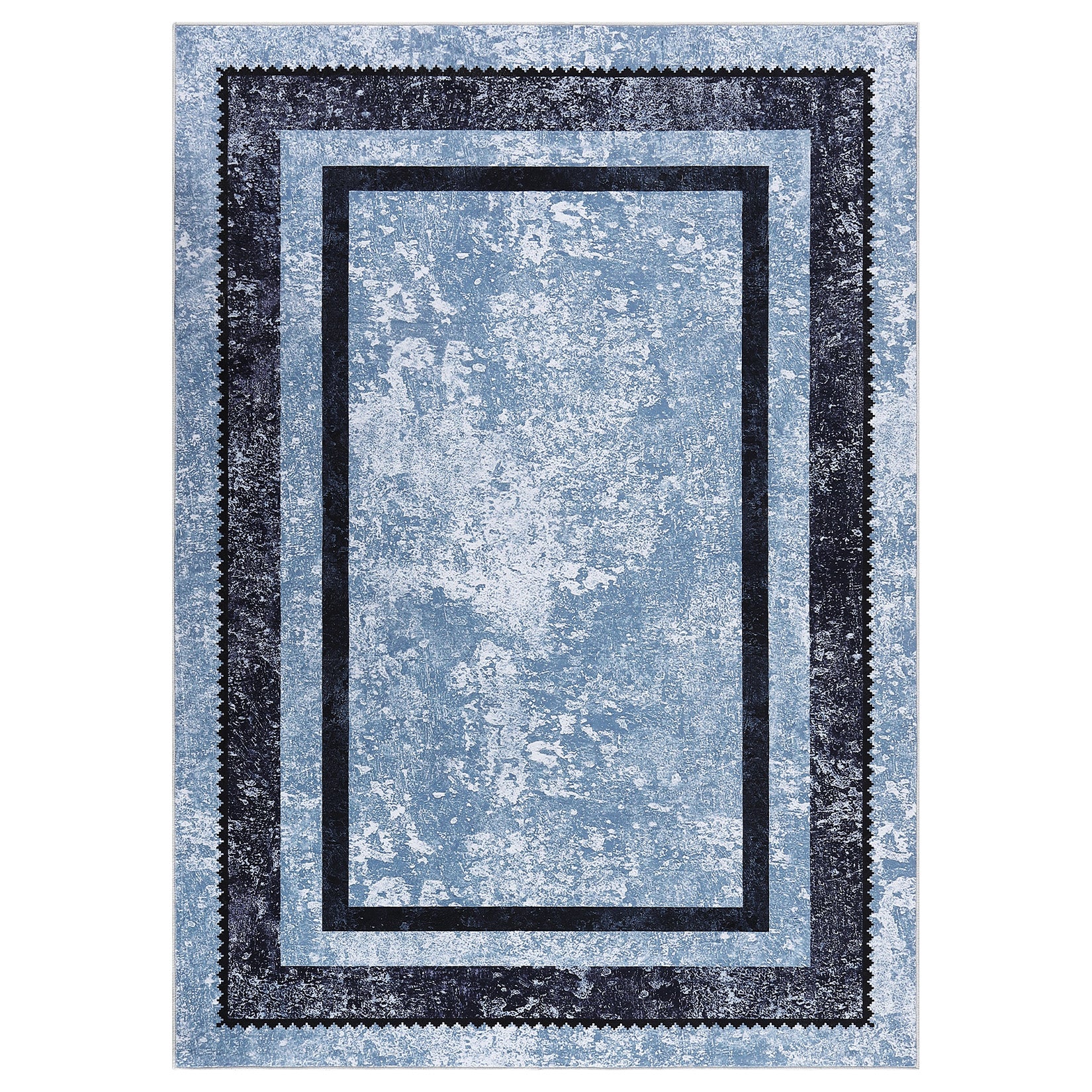 Garvee Bordered Non-Skid Washable Non-Slip Area Runner Rug for Entryway Laundry Room Bedroom