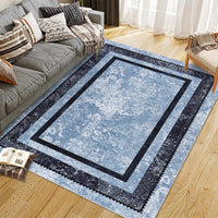Garvee Bordered Non-Skid Washable Non-Slip Area Runner Rug for Entryway Laundry Room Bedroom