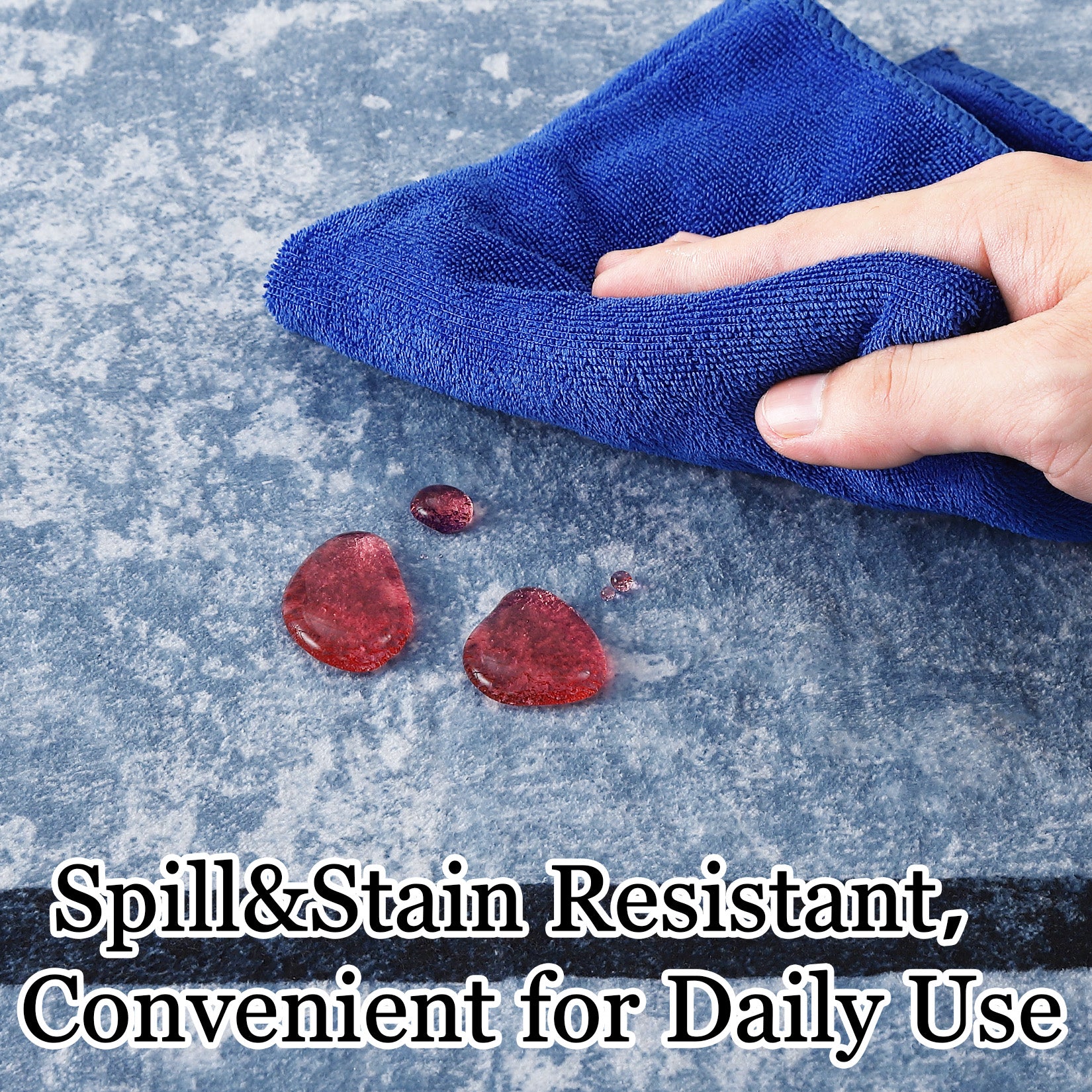 Garvee Bordered Non-Skid Washable Non-Slip Area Runner Rug for Entryway Laundry Room Bedroom