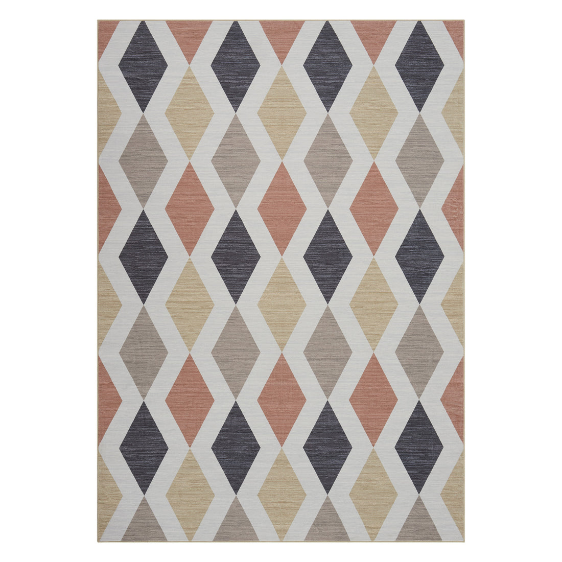 Garvee 9x12ft Checkered Area Rug – Washable Non-Slip Cotton Woven Rug, Vintage Retro Modern Design for Living Room, Bedroom, Dining Room & Home Office, Camel Brown