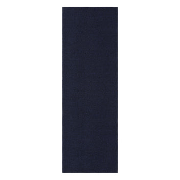 Garvee Runner Rug Modern Solid Textured Washable Hallway Runner Rug, Non-Slip Stain Resistant Area Rug Contemporary Weaving Kitchen Mat Floor Cover Carpet for Doorway Bedside, 2' x 6', Navy