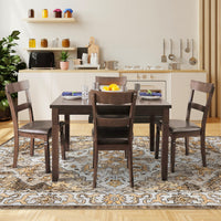 Garvee Vintage Floral Washable Area Rug, Camel 8x10 Non Slip Low Pile Rug for Living Room and Bedroom, Kid and Pet Friendly